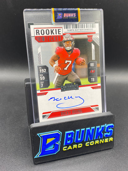 Bucky Irving Rookie Ticket Auto