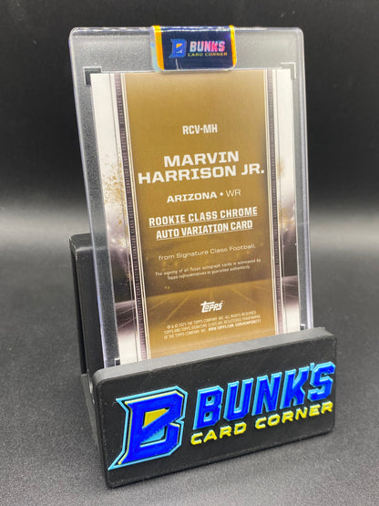 Marvin Harrison Jr. Rookie Class Auto Chrome Variation