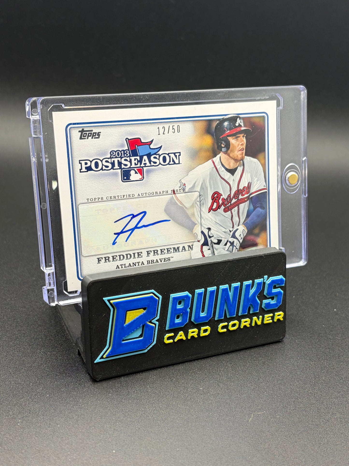 2014 Freddie Freeman Autograph Postseason 12/50