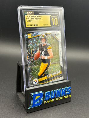 2025 Will Howard Lazer Panini Prizm CGC Pristine 10 RC