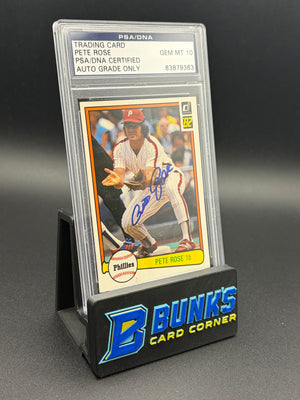 Pete Rose Auto Grade Only Trading Card PSA 10