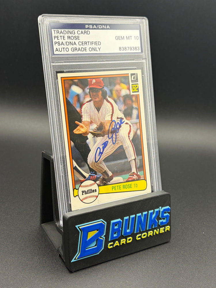 Pete Rose Auto Grade Only Trading Card PSA 10
