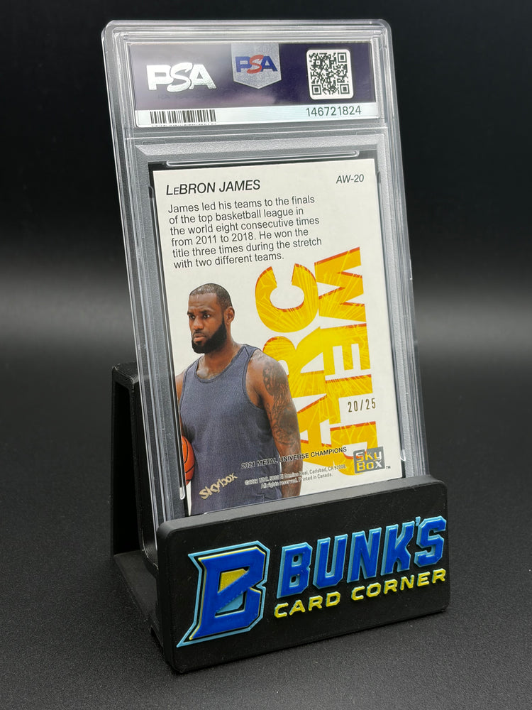 2021 LeBron James Arc Weld Gold PSA 8 20/25