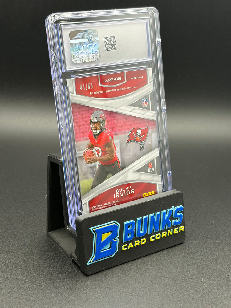 2024 Bucky Irving Neon Blue Rookie Autograph Spectra CGC AU Auto 10 RC 41/50