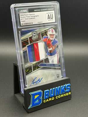 2024 Keon Coleman Hyper Rookie Patch Auto CGC AU Auto 10 RC 60/60