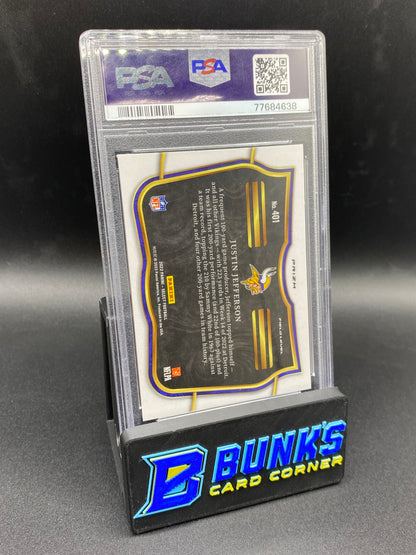 2022 Justin Jefferson Zebra Prizm PSA 10