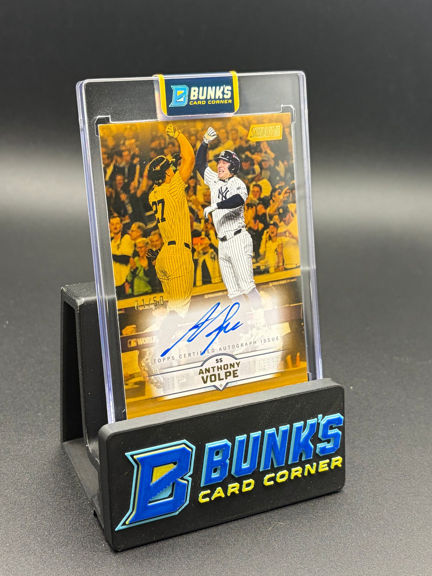 2025 Anthony Volpe Stadium Club Auto AU 1/50