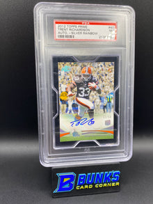 2012 Trent Richardson Auto Silver Rainbow 32/50 PSA 8