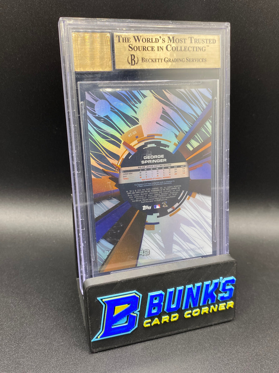 2015 George Springer Auto Beckett 9.5/10