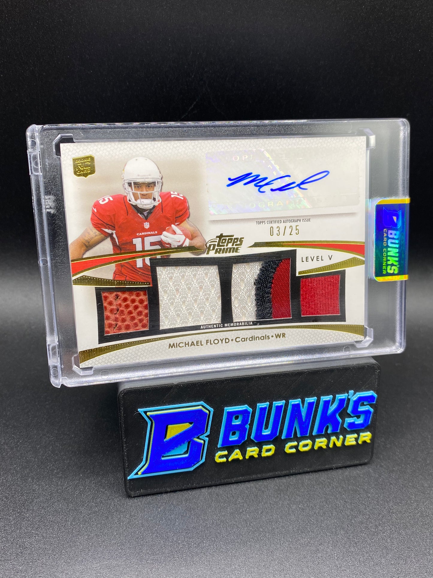 2012 Michael Floyd Prime Time Patches Auto 3/25