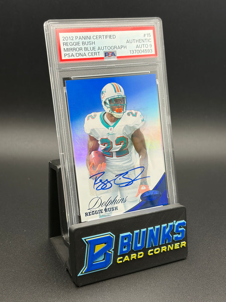 2012 Reggie Bush Mirror Blue Auto Certified PSA AU Auto 9 36/49