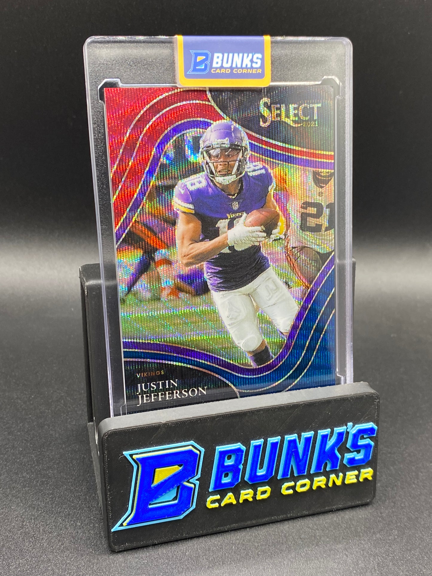 2021 Justin Jefferson Select Field Level Tri-Color 32/75