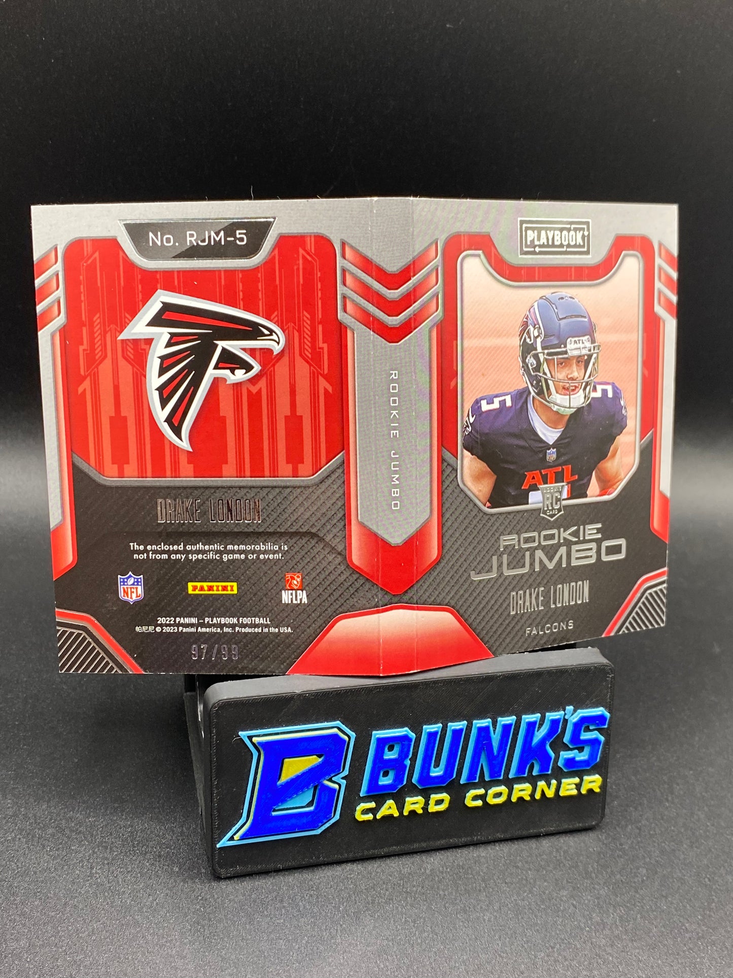 Drake London Rookie Jumbo Patch 97/99