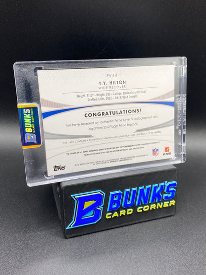 2012 TY Hilton 24/50 Prime Time Auto Patches Rc