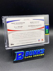 2012 Trent Richardson, CJ Spiller, Mark Ingram, Knowshon Moreno 25/25 Prime Time Quad Combo