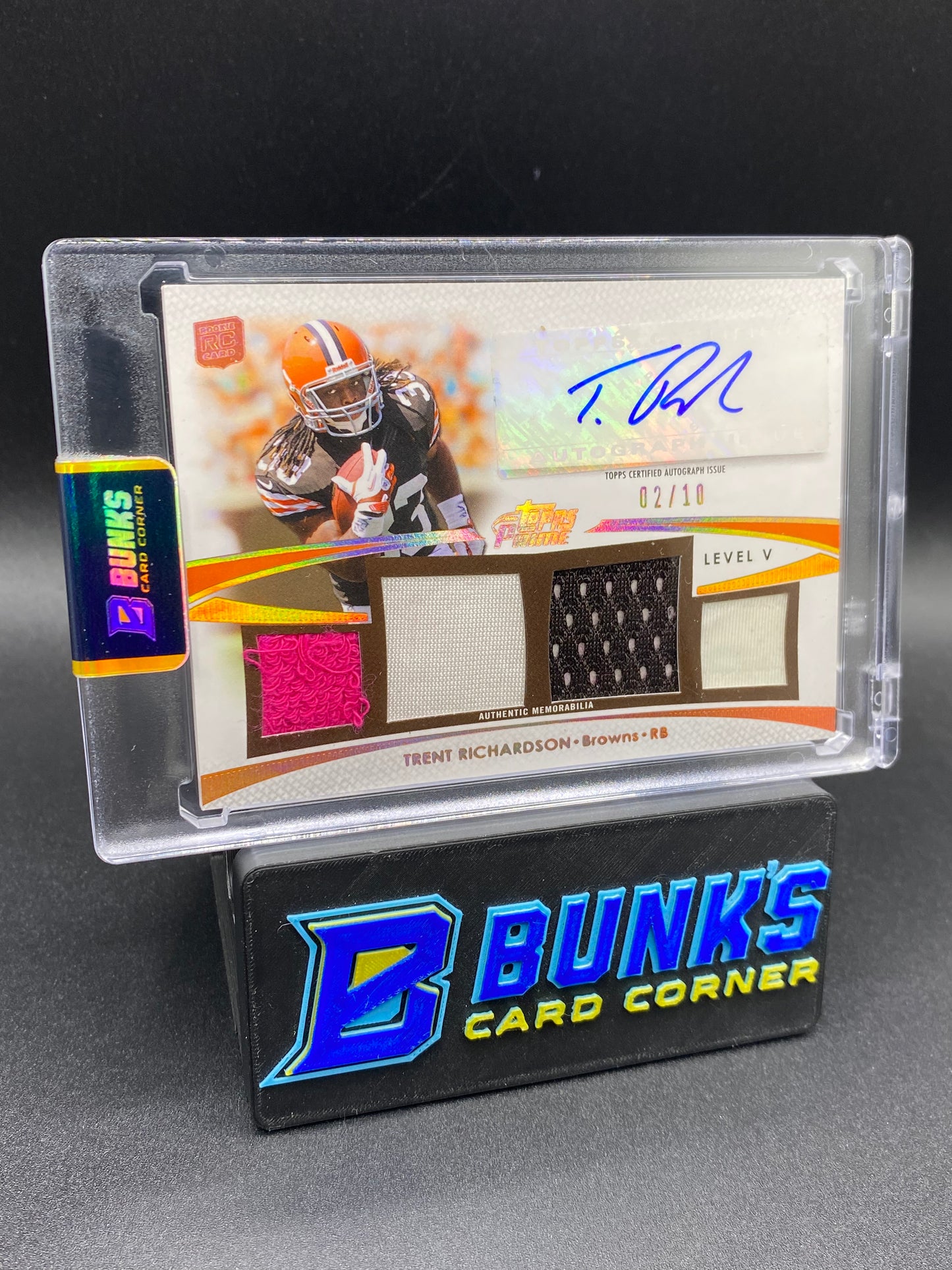 2012 Trent Richardson 2/10 Prime Time Patches Auto Rc