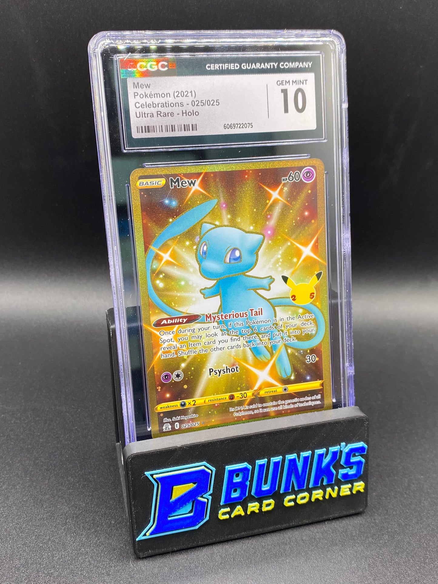 Mew Ultra Rare Celebrations CGC 10