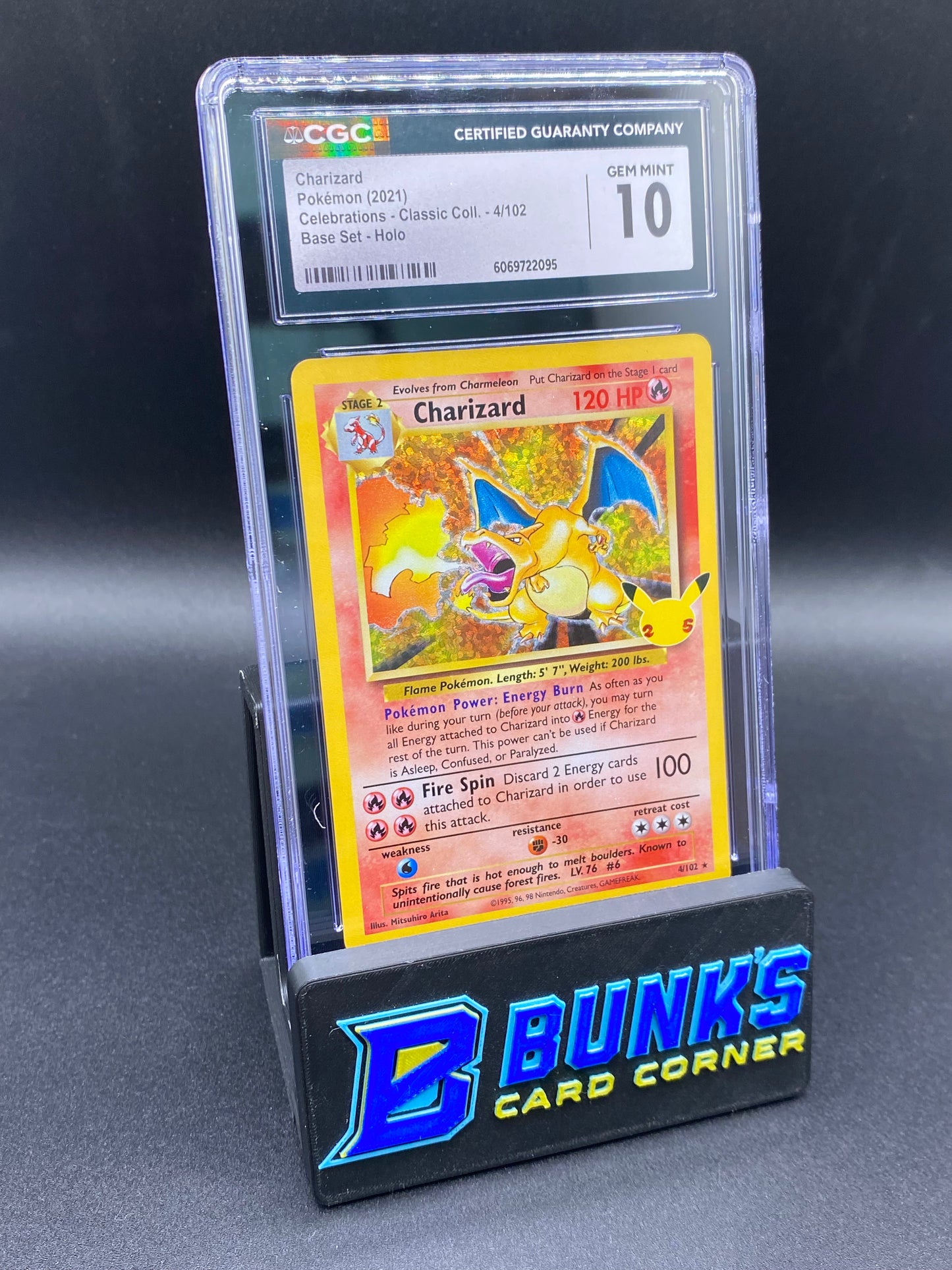 Charizard Base Set Holo Celebrations CGC 10