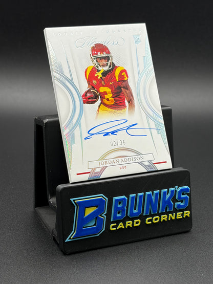 2023 Jordan Addison Flawless AU Auto RC 2/25