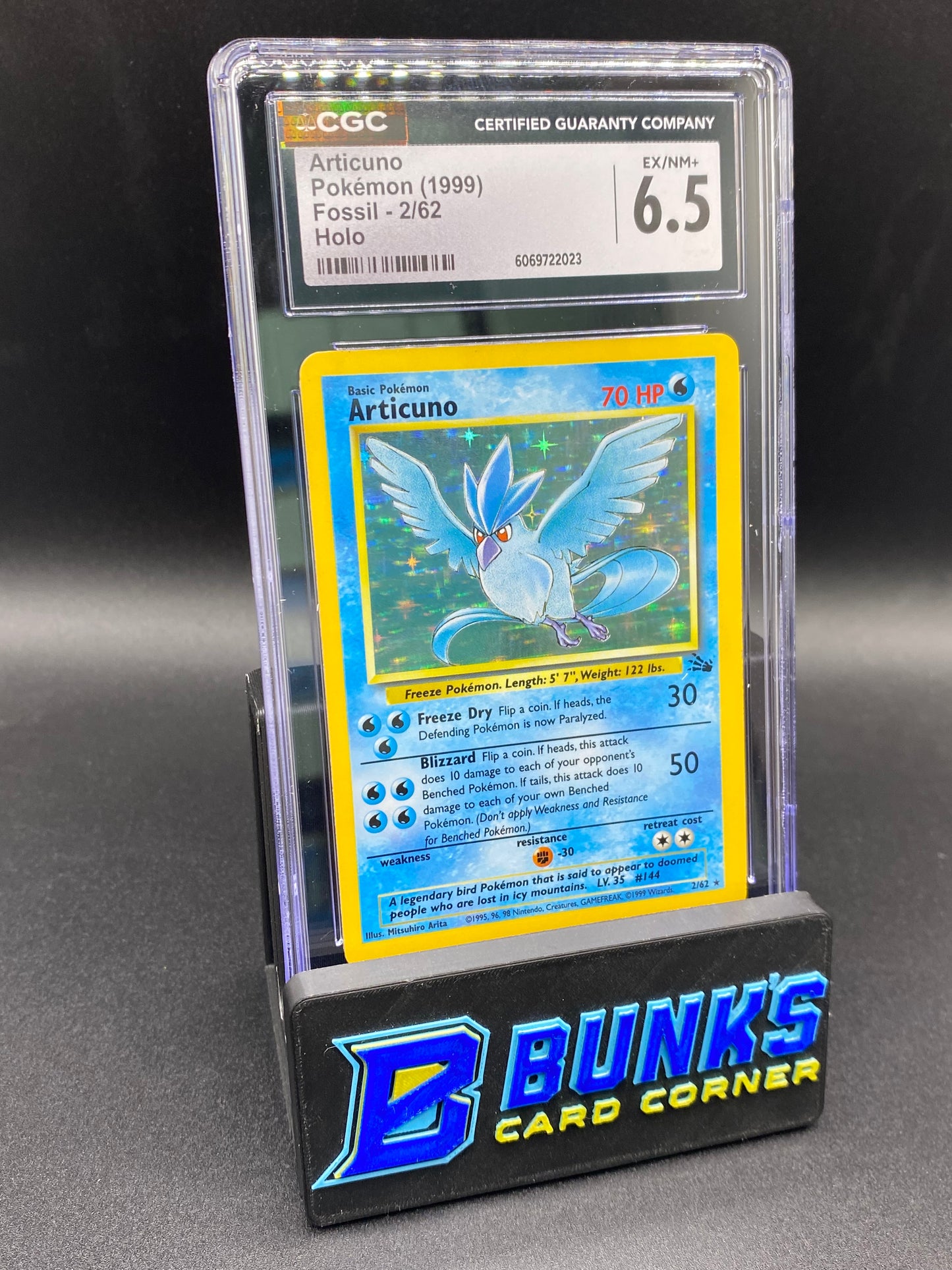 Articuno Holo Fossil CGC 6.5