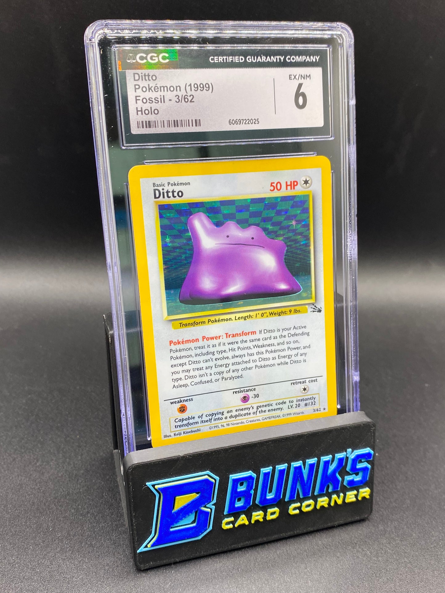 Ditto Holo Fossil CGC 6