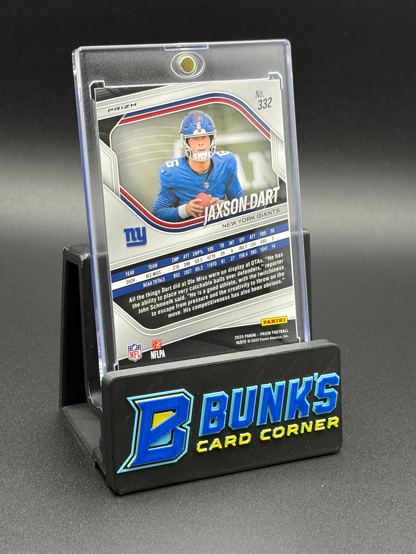 2025 Jaxson Dart Prizm Panini Silver RC
