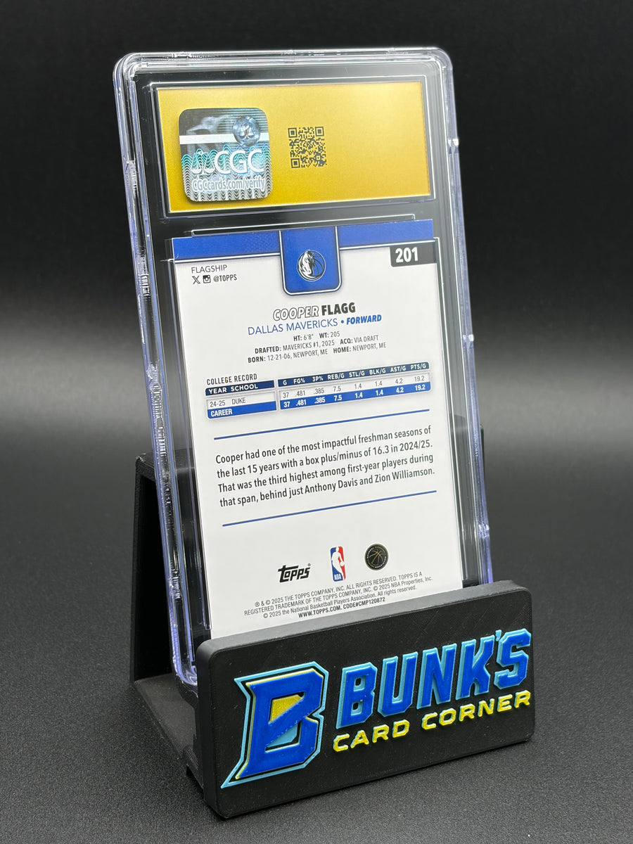 2025-26 Cooper Flaggs Topps CGC Pristine 10 RC