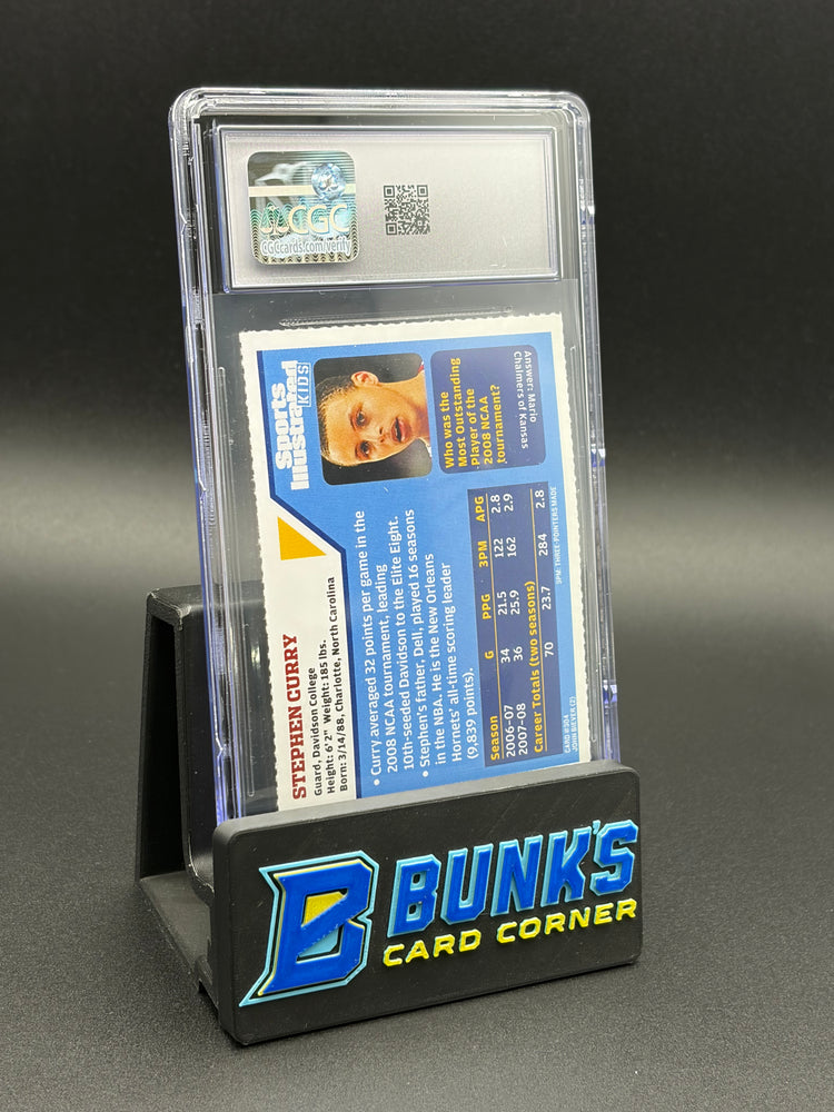2008 Stephen Curry Sports Illustrated for Kids CGC 8