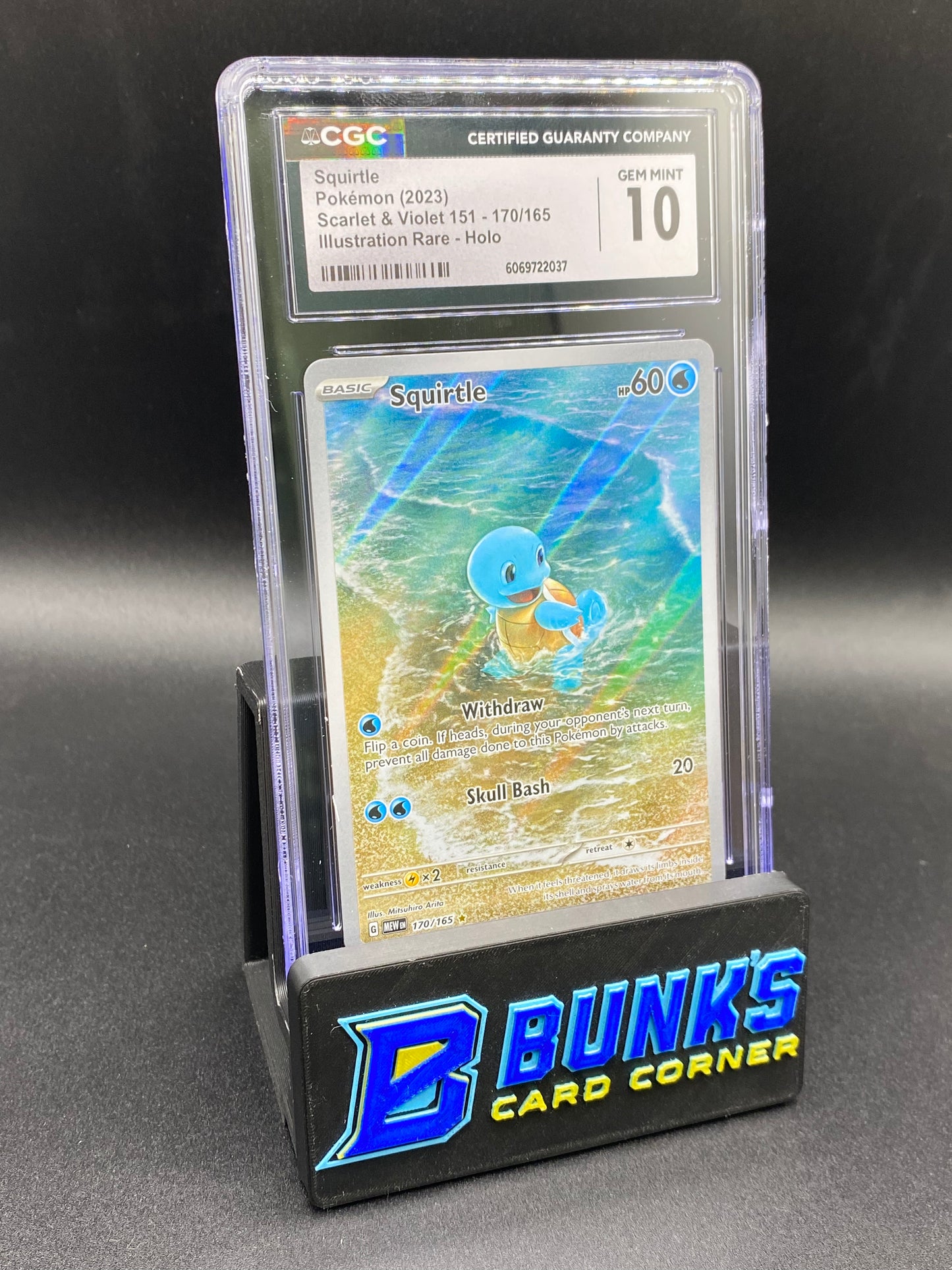 Squirtle Illustration Rare 151 CGC 10