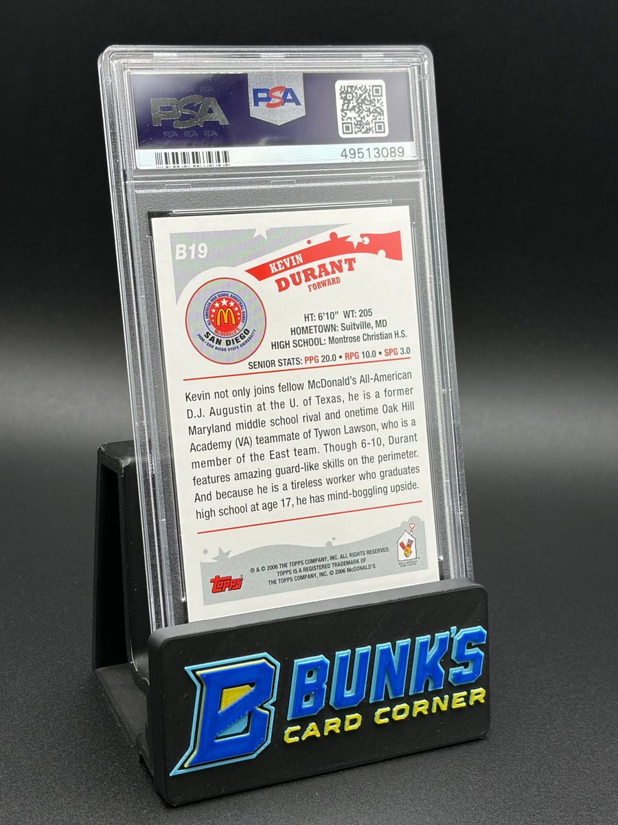 2006 Kevin Durant All American Topps McDonald's PSA 10