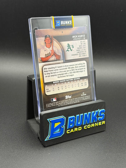2025 Nick Kurtz Topps Stadium Club Green 27/199 RC