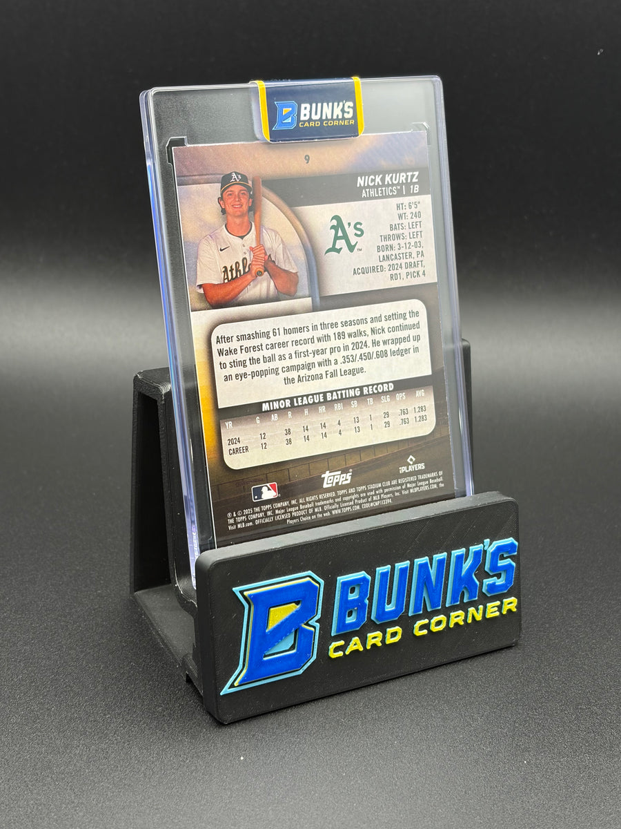 2025 Nick Kurtz Topps Stadium Club Green 27/199 RC