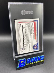 2024 James Wood Chrome Prospect Yellow 67/75 SGC 10