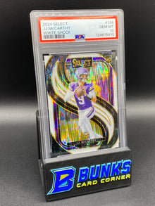 2024 JJ McCarthy White 122/199 Shock PSA 10 Rc