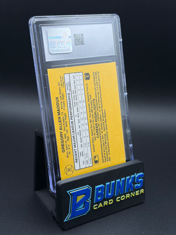 1987 Greg Maddux CGC 9.5 RC