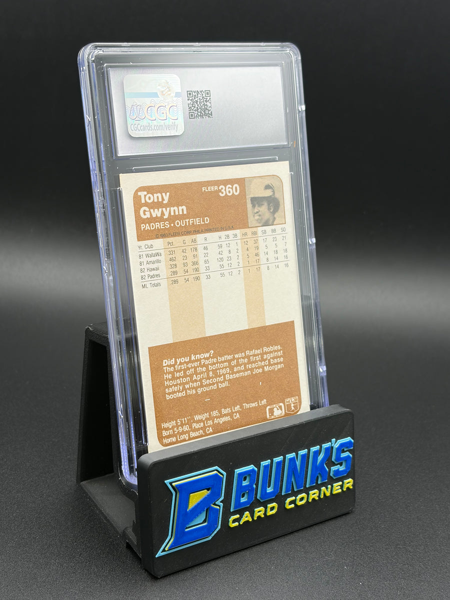 1983 Tony Gwynn Fleer CGC 7.5 HOF