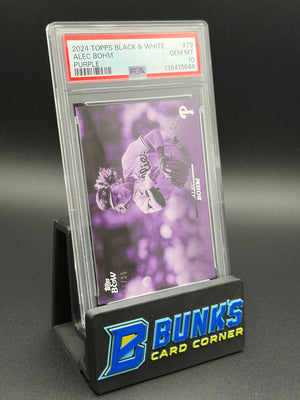 2024 Alec Bohm Purple Topps Black & White PSA 10 15/25