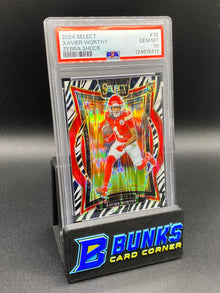 2024 Xavier Worthy Zebra Shock PSA 10