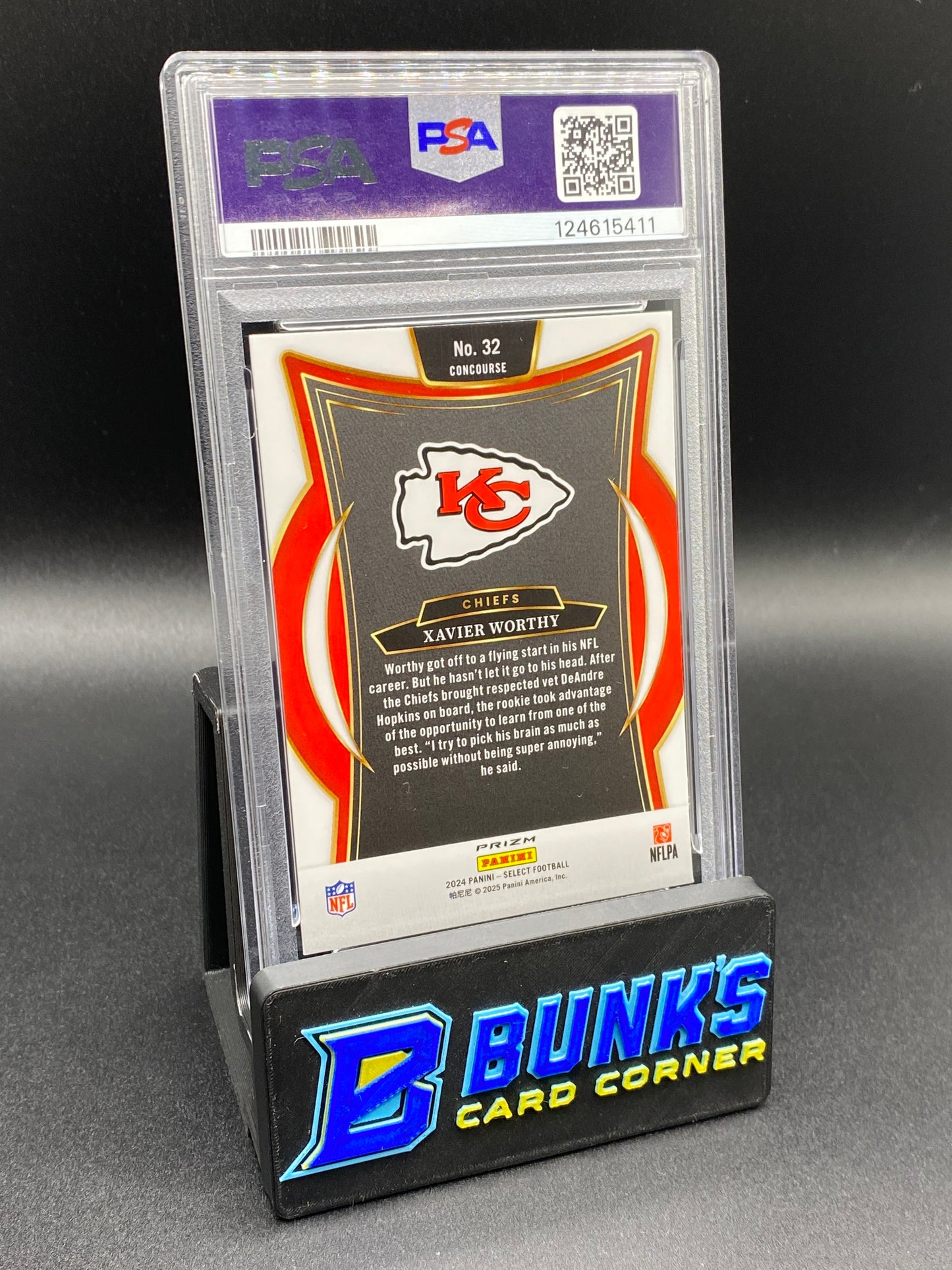 2024 Xavier Worthy Zebra Shock PSA 10