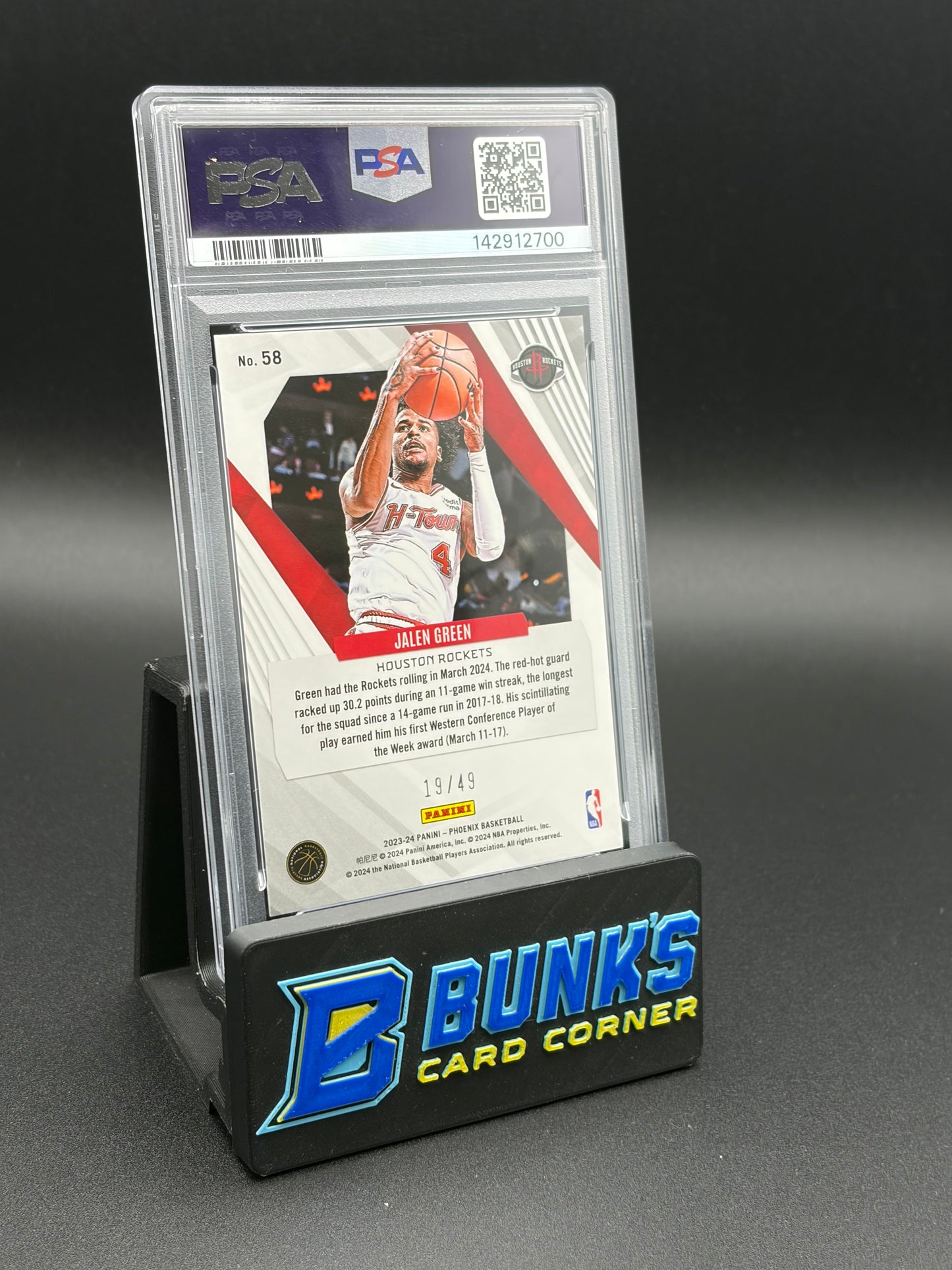 2023 Jalen Green Bronze Lazer Phoenix PSA 10 19/49