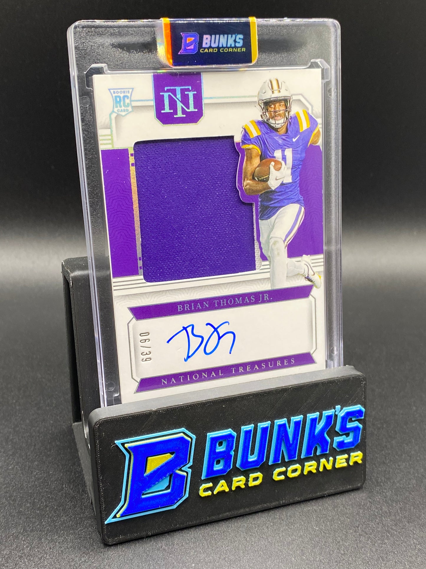 2024 Brian Thomas Jr. Auto Patch 6/39 Rc National Treasures