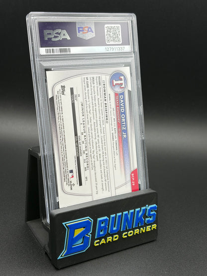 2025 David Ortiz Jr Chr Pros Orange Reptilian PSA 9 12/25