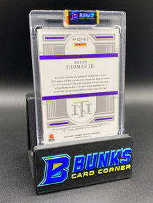 2024 Brian Thomas Jr. Auto Patch 6/39 Rc National Treasures