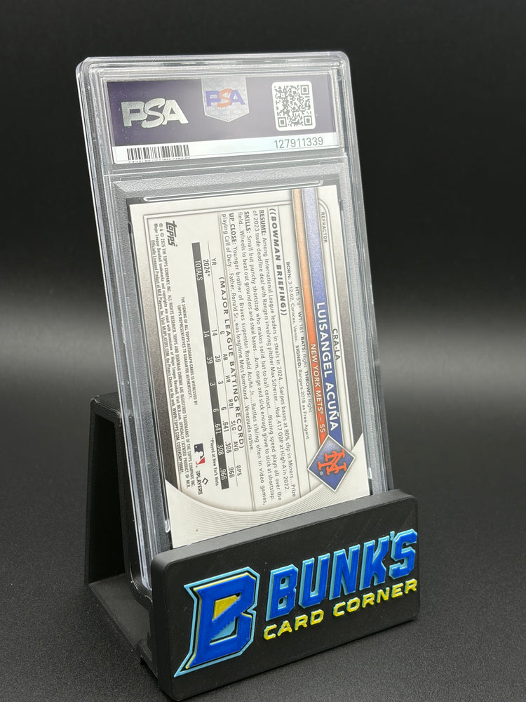 2025 Luisangel Acuna Chrome Rookie AU Refractor PSA 9 49/499