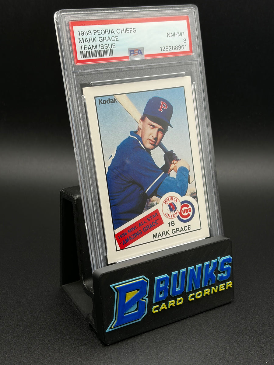 1988 Mark Grace Team Issue PSA 8