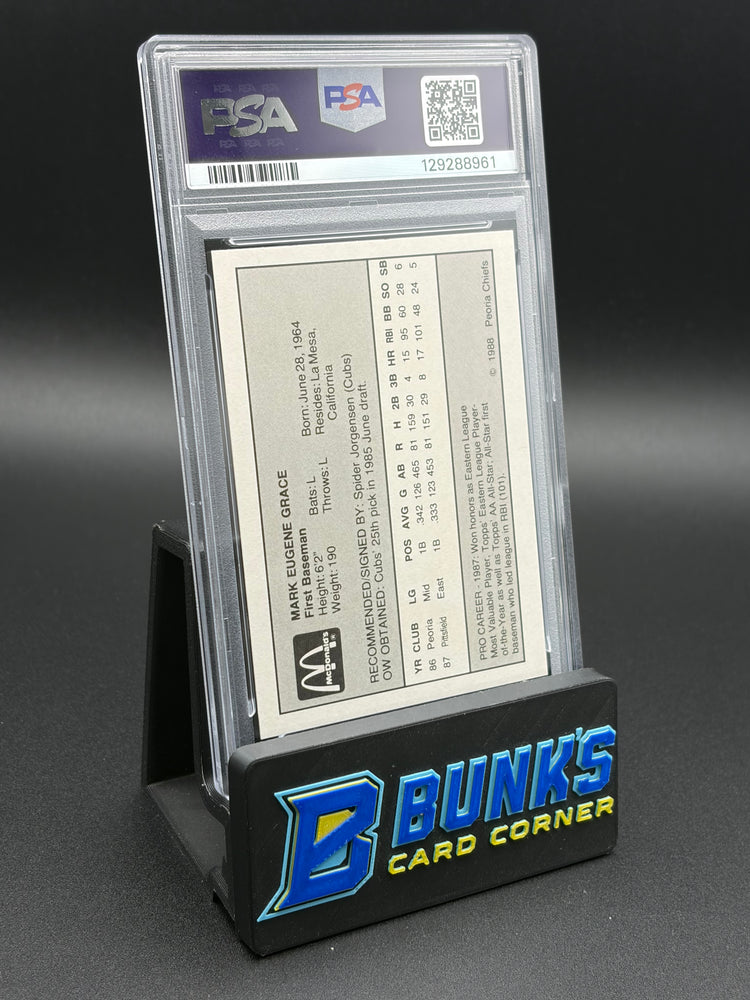 1988 Mark Grace Team Issue PSA 8