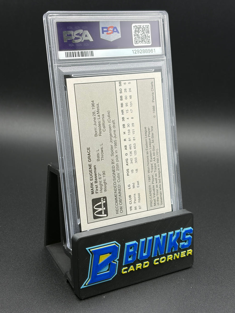1988 Mark Grace Team Issue PSA 8