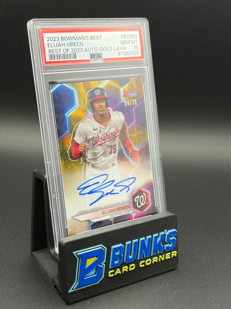 2023 Elijah Green Best of 2023 Auto Gold Lava PSA 10 64/75