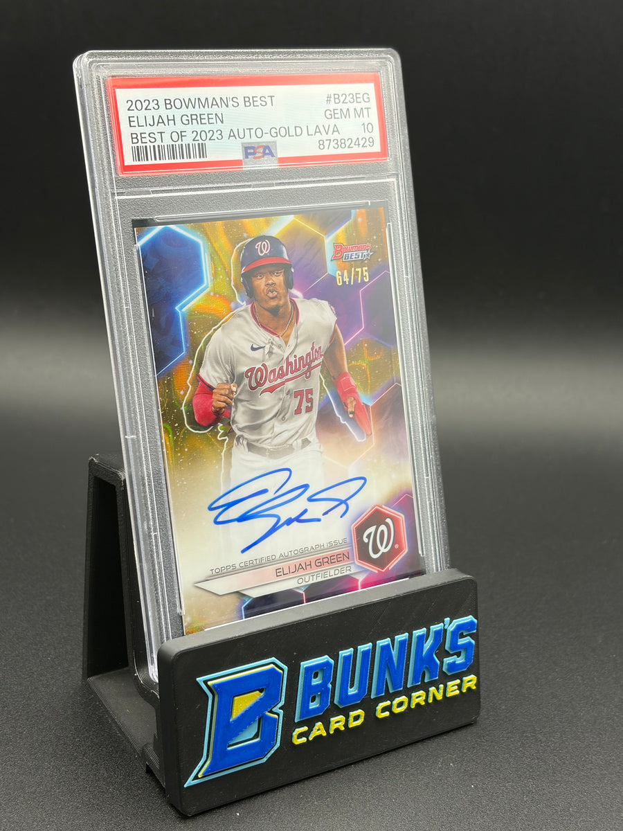2023 Elijah Green Best of 2023 Auto Gold Lava PSA 10 64/75