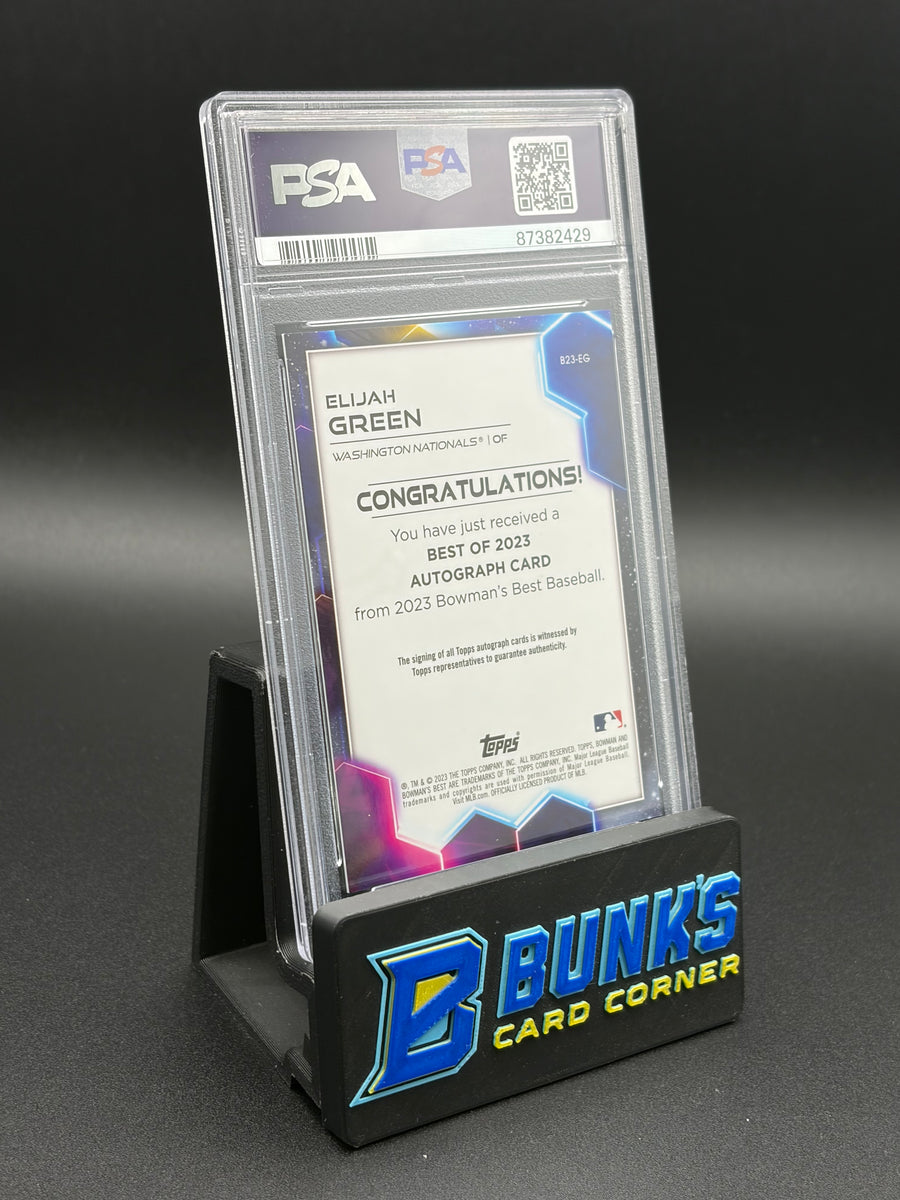 2023 Elijah Green Best of 2023 Auto Gold Lava PSA 10 64/75